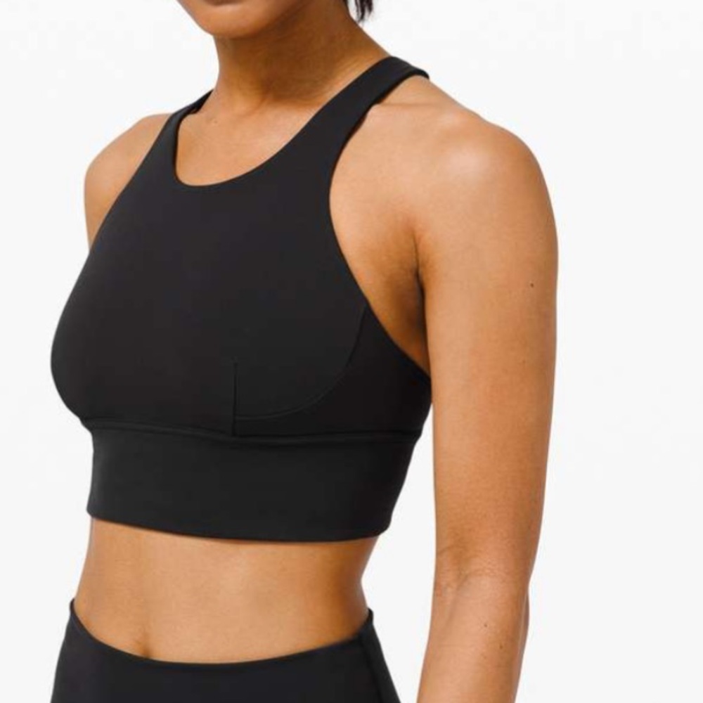 Lululemon Wunder Train Long-Line Bra Black Size 4